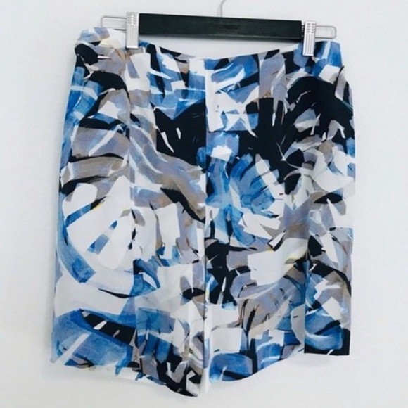 New! Robert Graham Sukie Silk High Waist Tropical Foliage Wrap Skort Skirt - Picture 4 of 10